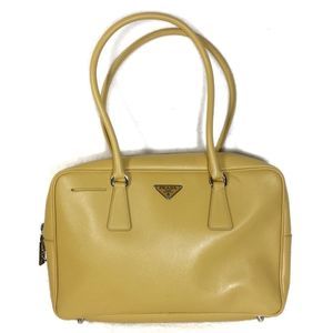 Prada Yellow Leather Handbag